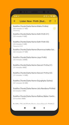 Buddha Chants Pirith Player(Dhamma Sermons /Sutta) screenshot 3