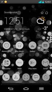 NEXT LAUNCHER THEME CirclesWHT screenshot 1