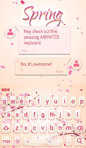Spring Animated Keyboard   Liv screenshot 3