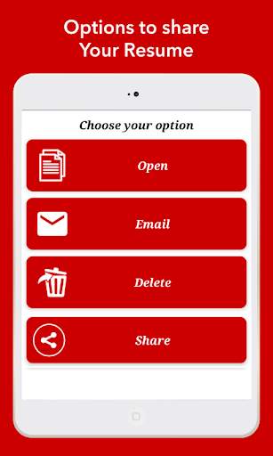 Curriculum vitae app CV Maker screenshot 12