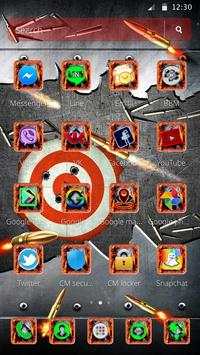 Bullet Gun Fire War Launcher Theme screenshot 2