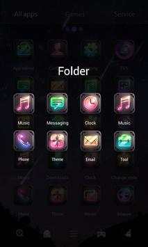 Purple Night 3D V Launcher Theme screenshot 4