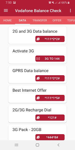 Vodafone Balance Check (india) screenshot 2
