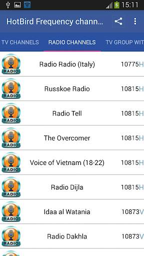 HotBird Frequency Channels screenshot 2