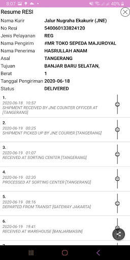 JuraganOngkir Cek Ongkir Resi ALL KURIR Lengkap screenshot 7