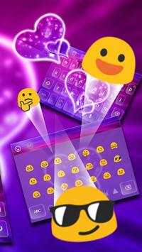 Neon Love Heart Keyboard screenshot 3