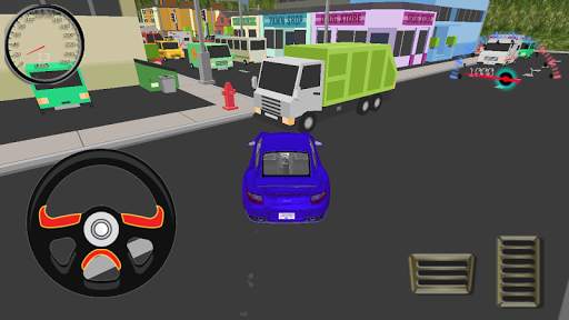 Cardboard City Sport Car Drive screenshot 4