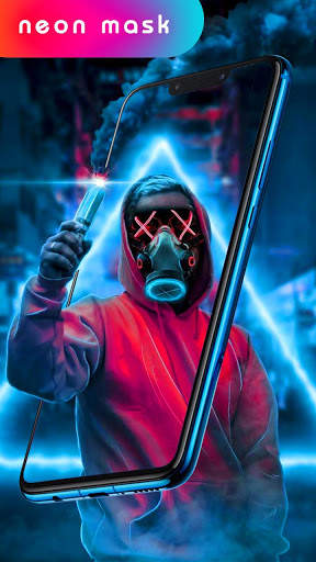 Neon Mask Wallpaper : LED Purge Wallpaper 2020 screenshot 1