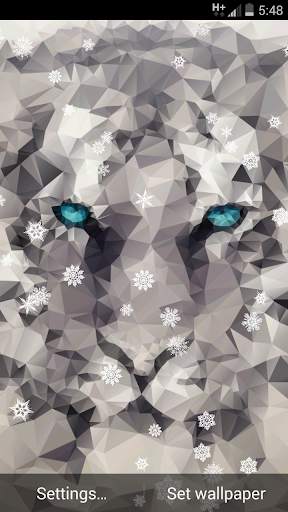 Snow Tiger - 3D Live Wallpaper screenshot 2
