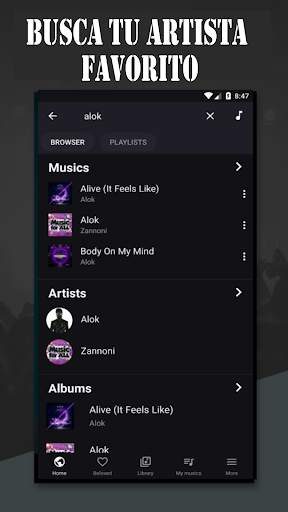 Reproductor de música Fyzer screenshot 3