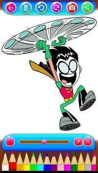 Teen Coloring Titans Go Game screenshot 2