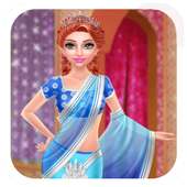 indian dress up games and make up game for girls logo