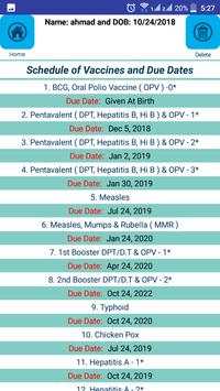 Immunization Schedule screenshot 6