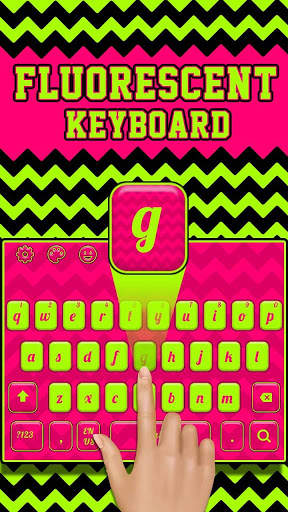 Dazzling Fluorescent Keyboard Theme स्क्रीनशॉट 2