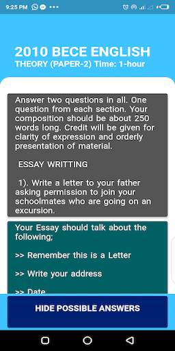 2020 BECE ENGLISH APP screenshot 5