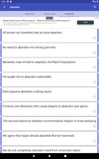 Conjugation Verbs In English - Offline screenshot 20