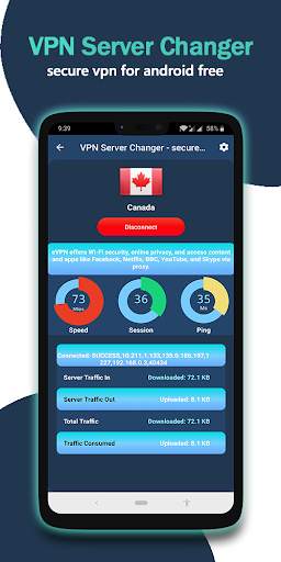 VPN Server Changer - secure VPN for android free screenshot 6