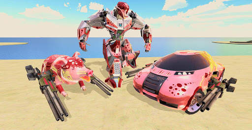 Pig Robot Car Transform - Robot Transforming Games screenshot 6