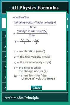 Physics Formulas screenshot 4