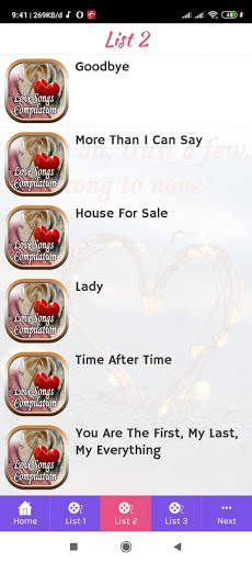 Love Songs Compilation screenshot 5