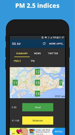 SG Air Quality (PSI) screenshot 1