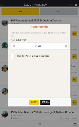 BigIron Auctions screenshot 6