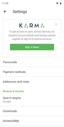 Karma Browser screenshot 6