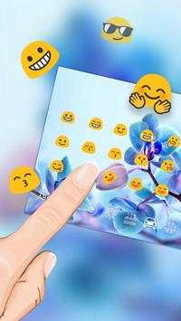 Orchid Floral Keyboard Theme screenshot 3