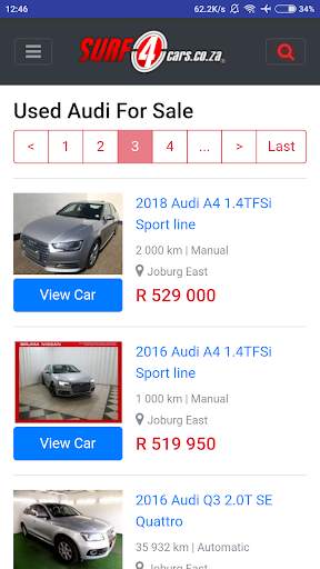 Surf4cars.co.za screenshot 2