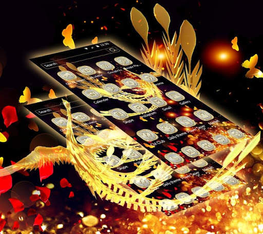 Hell Flame Wallpaper Fire Flame Bird Theme screenshot 2