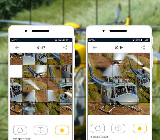 Helicopter Mosaic Puzzles screenshot 10