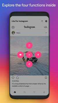 Lite for Instagram: Story Saver, Save & Repost screenshot 4