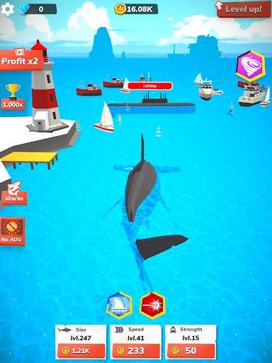 Idle Shark World - Tycoon Game screenshot 11