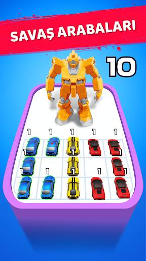 Robot Merge Master: Car Games screenshot 1