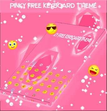 Pinky Free Keyboard Theme screenshot 2