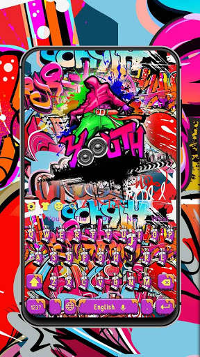 Reggae Graffiti Keyboard screenshot 1