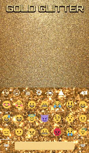 Gold Glitter Animated Keyboard   Live Wallpaper screenshot 4