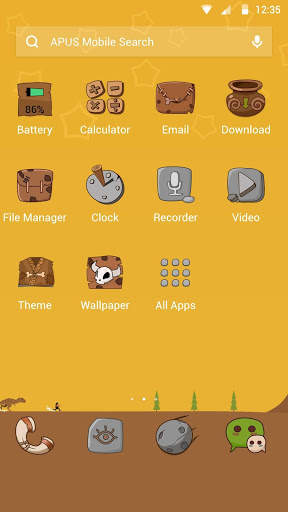 stone age-APUS Launcher theme screenshot 2