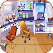 School laboratory games Girls logo