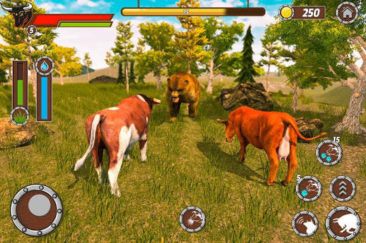 Bull Family Simulator: Wildlife Family Game screenshot 3