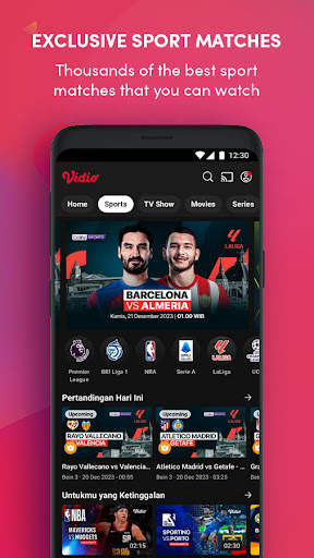 Vidio: Sports, Movies, Series скриншот 5