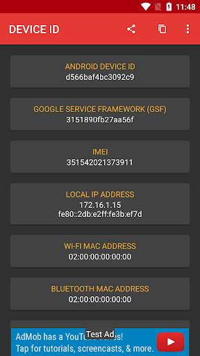 Device ID screenshot 1