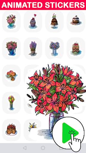 Animated Flowers Stickers For WhatsApp screenshot 3