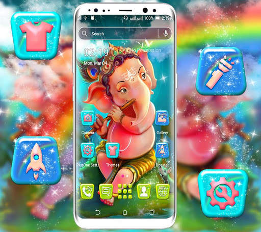Ganeshji Launcher Theme скриншот 1
