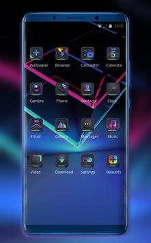 Launcher theme for samsung galaxy A8s screenshot 2