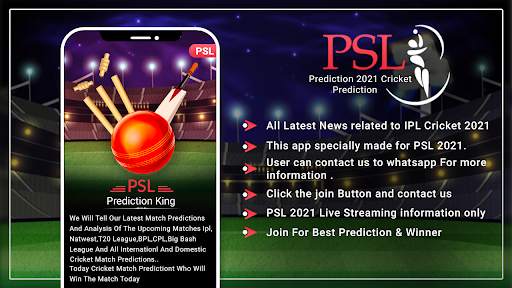 PSL Prediction 2021 : Cricket Prediction screenshot 1