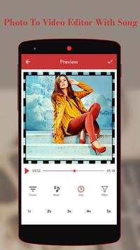 Photo To Video Editor With Song screenshot 3