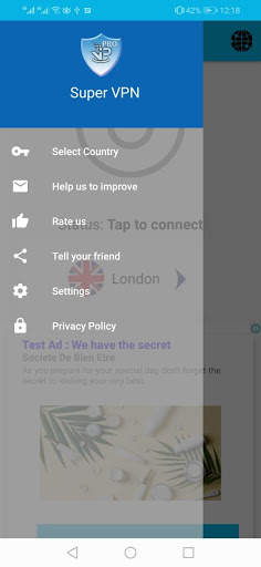 Free secure Vpn(Super Vpn) Pro screenshot 4