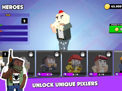 PIXEL ROYALE™ GUN 3D MOBILE UNKNOWN BATTLEGROUND screenshot 10