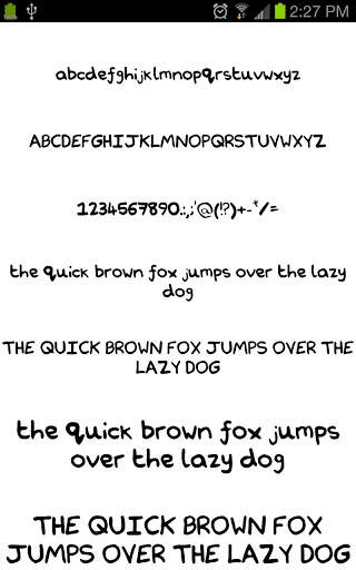 Neat Fonts for FlipFont free screenshot 5